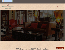 Tablet Screenshot of oltukailodge.com